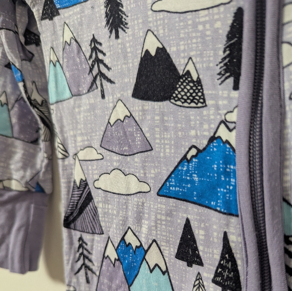 Little Sleepies OG Mountains Zippy PJs size 3-6 Months - Picture 3 of 12
